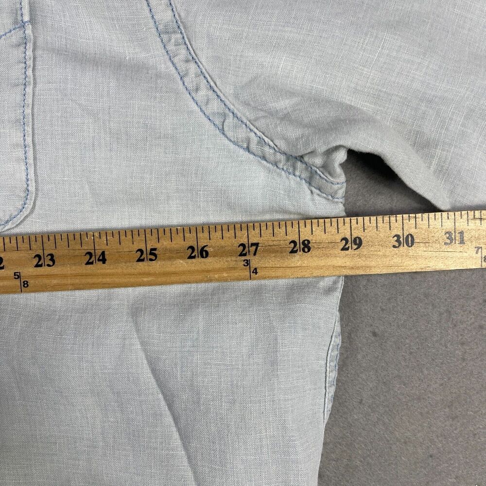 Tommy Bahama Relax Button Up Shirt Men's‎ 2XL Light Blue Pure Linen Long Sleeve - Picture 6 of 13